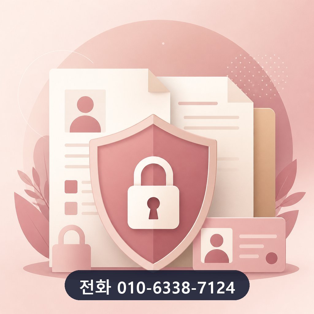 신용카드 잔여 현금화 개인정보 보호 이미지 · 문의 010-6338-7124